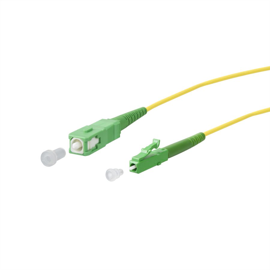 METZ CONNECT OpDAT glasvezelkabel, SC-S APC/LC-S APC OS2, 3 m
