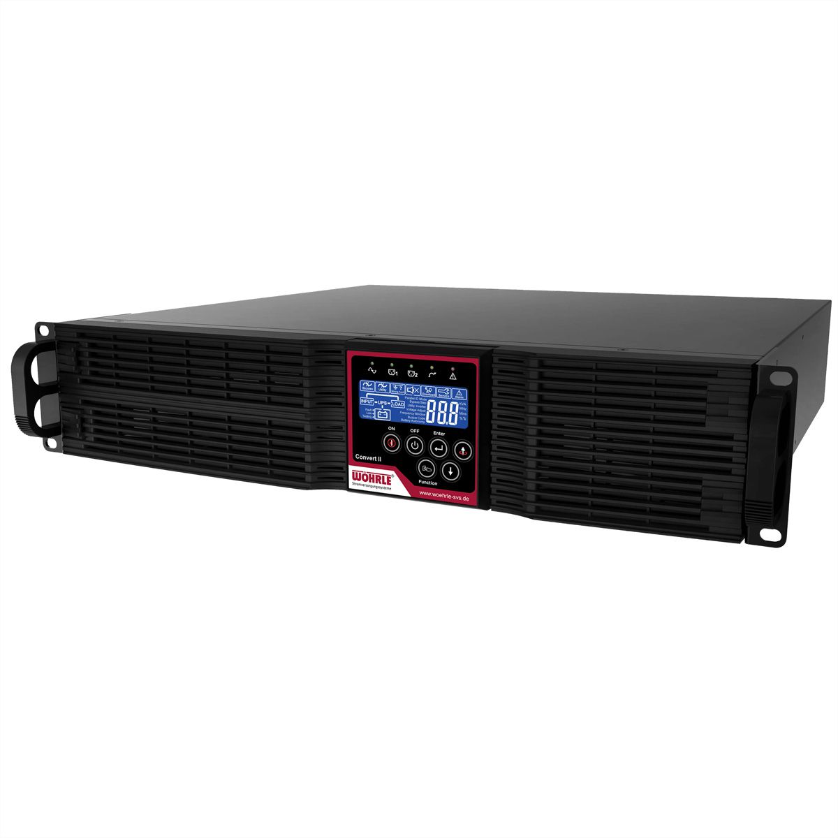 WÖHRLE Convert II 1000VA UPS, Voor 19" rackmontage