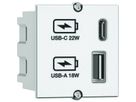 BACHMANN USB A/C 22Watt Charger CM white, white