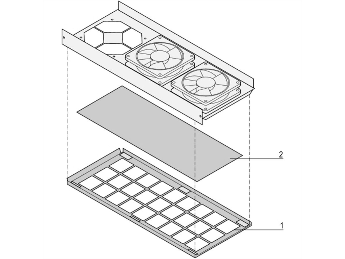 SCHROFF Air Filter Set for CompactPCI and VME 64x Systems