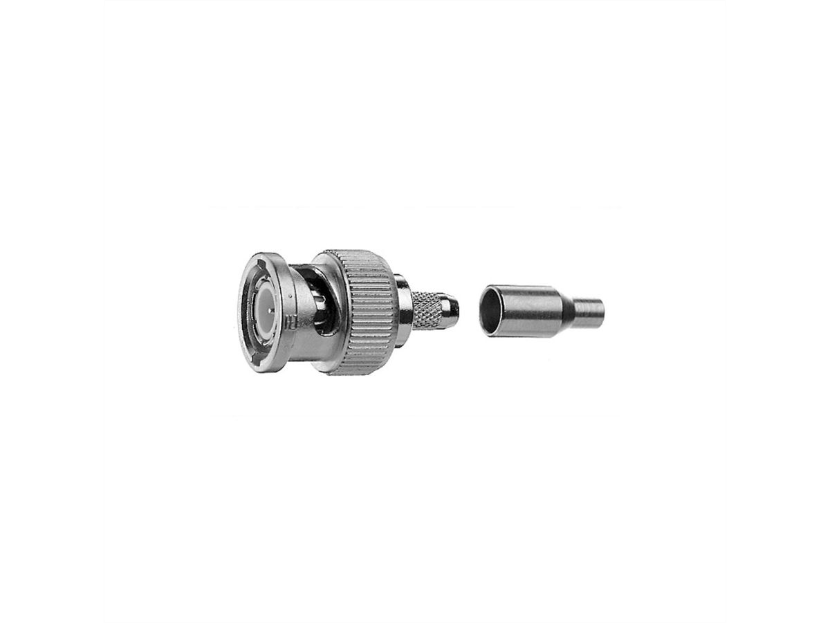TELEGÄRTNER BNC-Crimpstecker 50 Ohm für RG-316/U