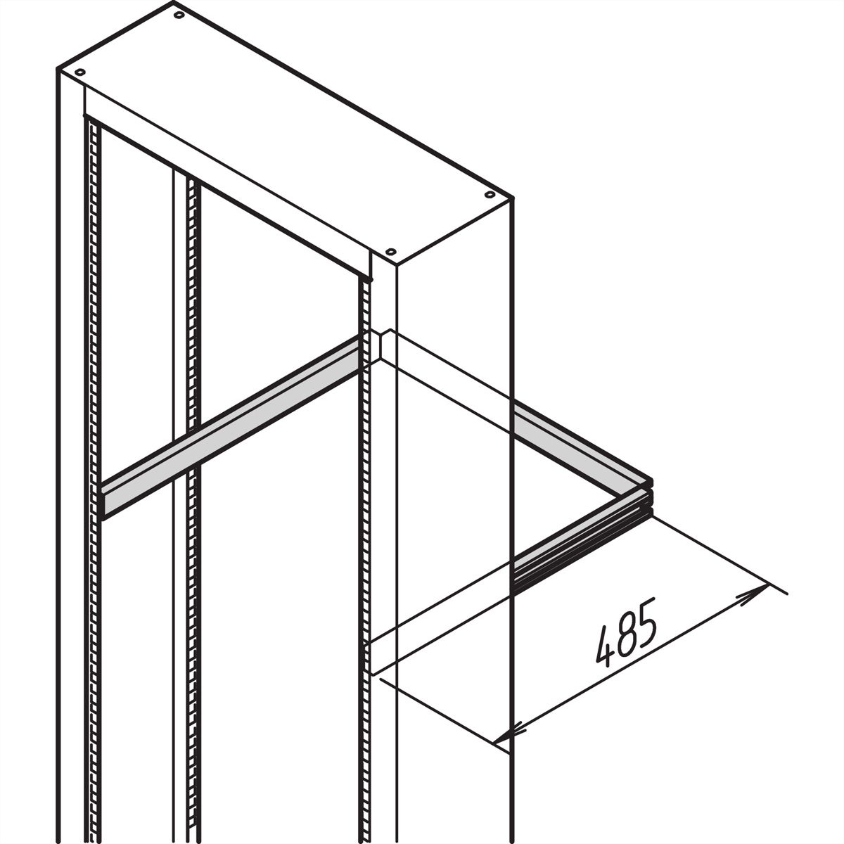 SCHROFF Labrack Cable Support Rail
