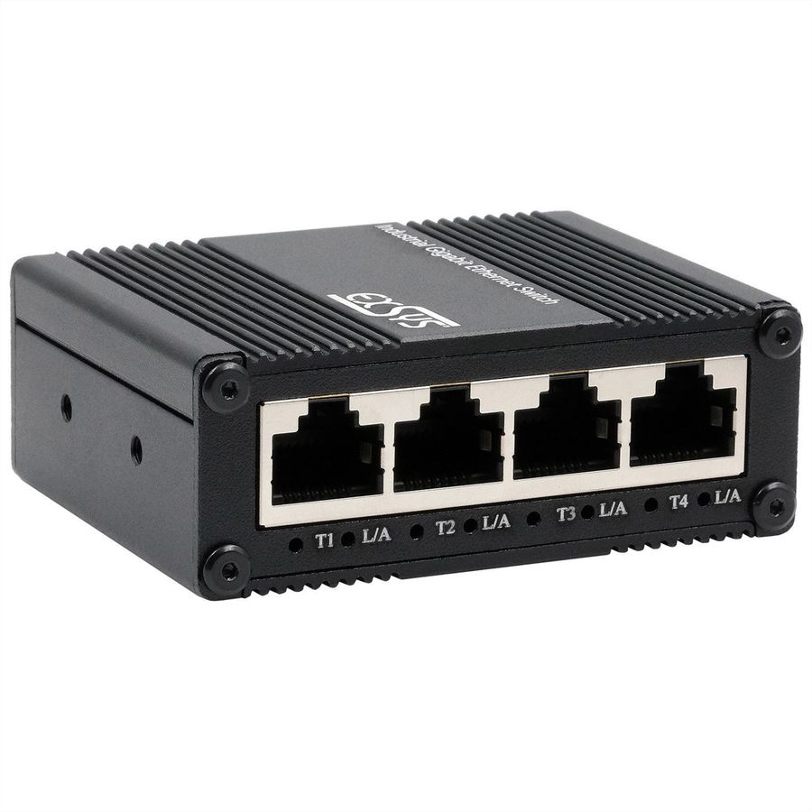 EXSYS EX-62021 5-poorts industriële Gigabit Micro Switch, Ongemanaged, USB-C voeding
