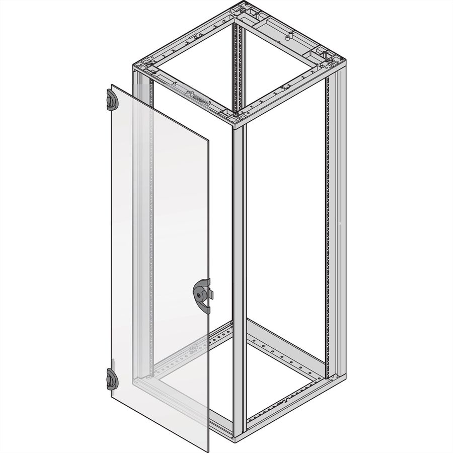 SCHROFF Novastar Glass Door, 180° Opening Angle, 9 U 553W