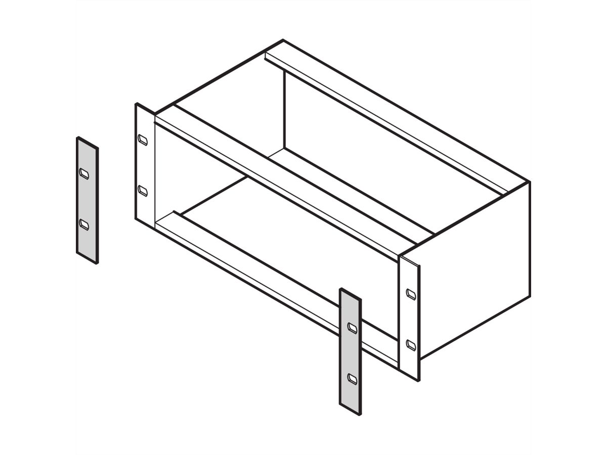 SCHROFF EuropacPRO voorpaneel type L, 6 HE