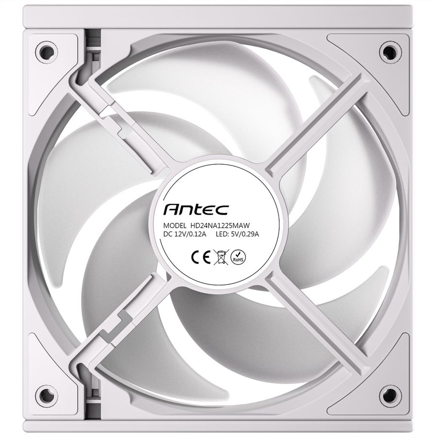 ANTEC C120R ARGB White PC Case Fan, 3-Pack, white