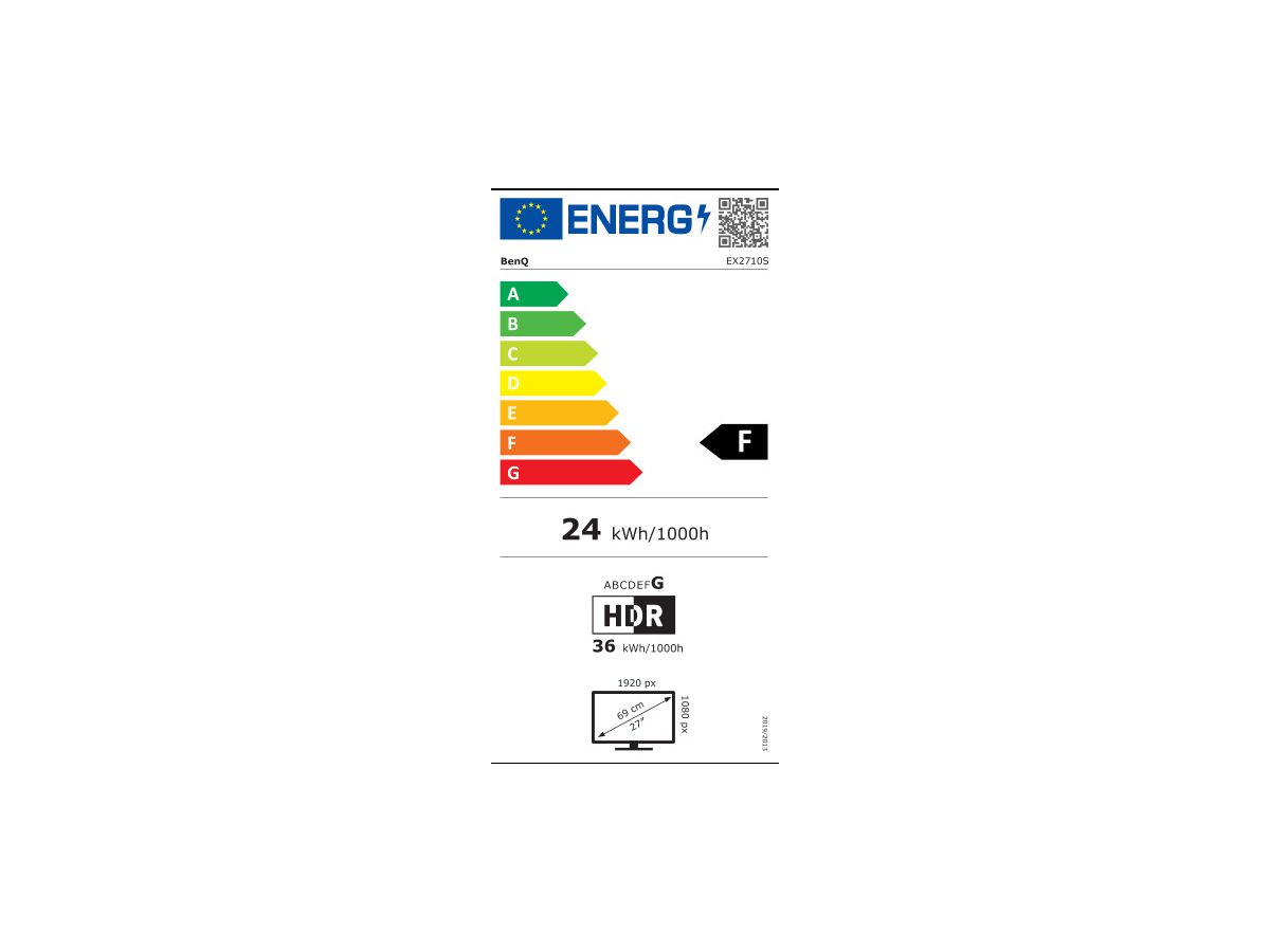 Benq EX2710S 68,6 cm (27") 1920 x 1080 Pixels Full HD LED Zwart