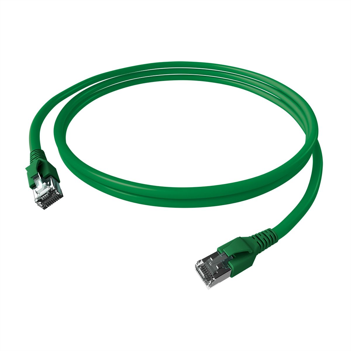 EasyLan FlexBoot Patchkabel Kat.6A, S/FTP, groen, 3 m