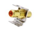 ROLINE RCA keystone-koppeling, Metaal, rood