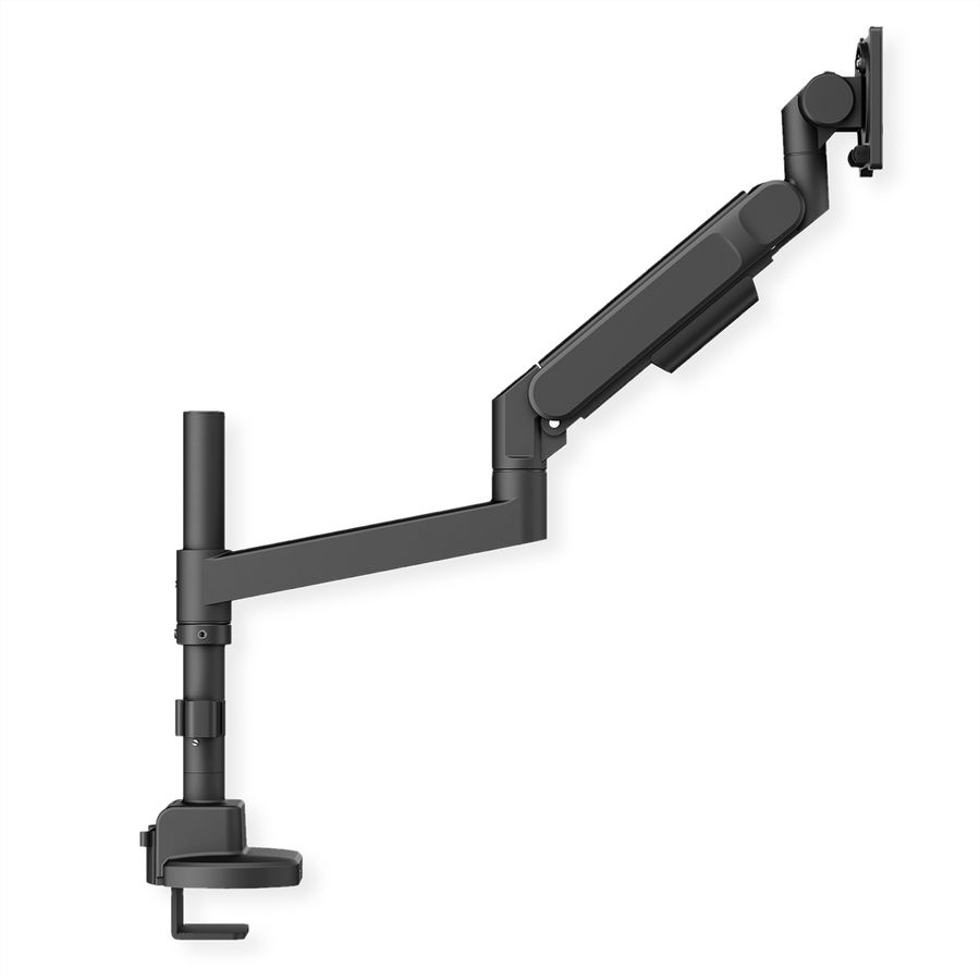 ROLINE Heavy Duty Monitor Arm, Pole-Mounted, Gas Spring, 24–57 inch, max. 27 kg, black