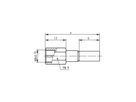 TELEGÄRTNER FME Straight Plug Crimp, G30 (1.5/3.8), G54 (1.5/3.8 FLEX) crimp/crimp