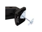 VALUE Dual LCD Monitor Stand Pneumatic, Desk Clamp, Pivot, 5 Joints, black