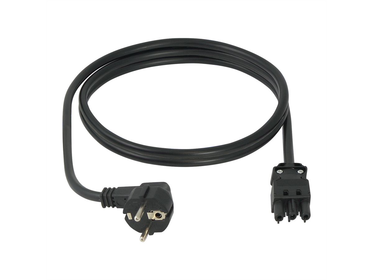 SCHROFF Wieland® Connecting Cables for Socket Strip, GST18, 1 m, SCHUKO/UTE