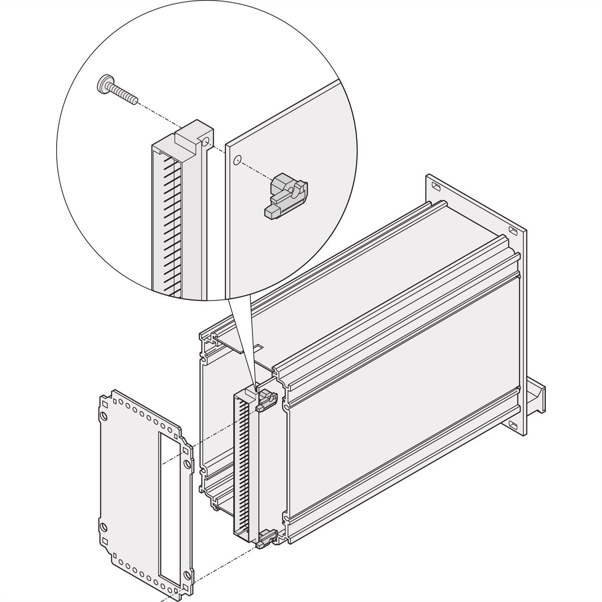 SCHROFF Frame Type Plug-In Unit PCB Mounting Support for Slot 1, 50 Pairs