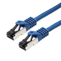 VALUE S/FTP Patch Cord Cat.8 (Class I), stranded, LSOH, PoE, blue, 3 m