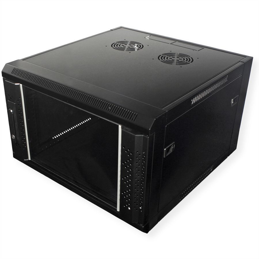 VALUE 19" Wall Mount Rack 6U, 368 x 570 x 600mm (HxWxD), black