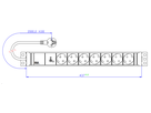 BACHMANN 19" 1,5U 7xCEE7/3 ws 1xSPD-Plus 2,0m CEE7/7