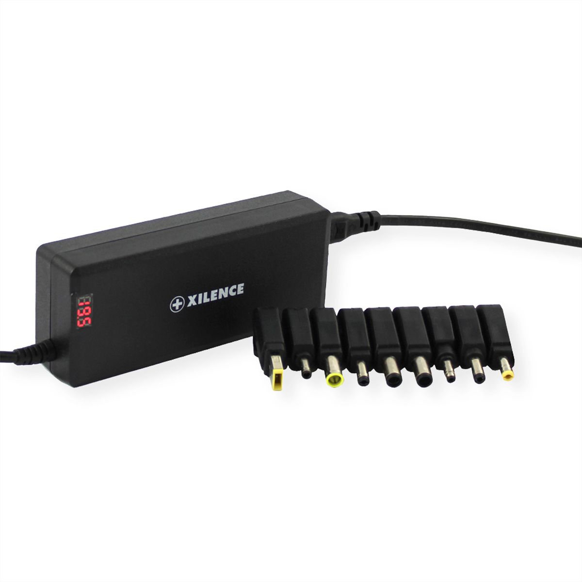 Xilence Universal Notebook Charger, XM010, 9 Adapters, LED Display, 90W