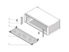 SCHROFF PropacPRO Front Hood, Bottom Hinged, 3 U, 28 HP