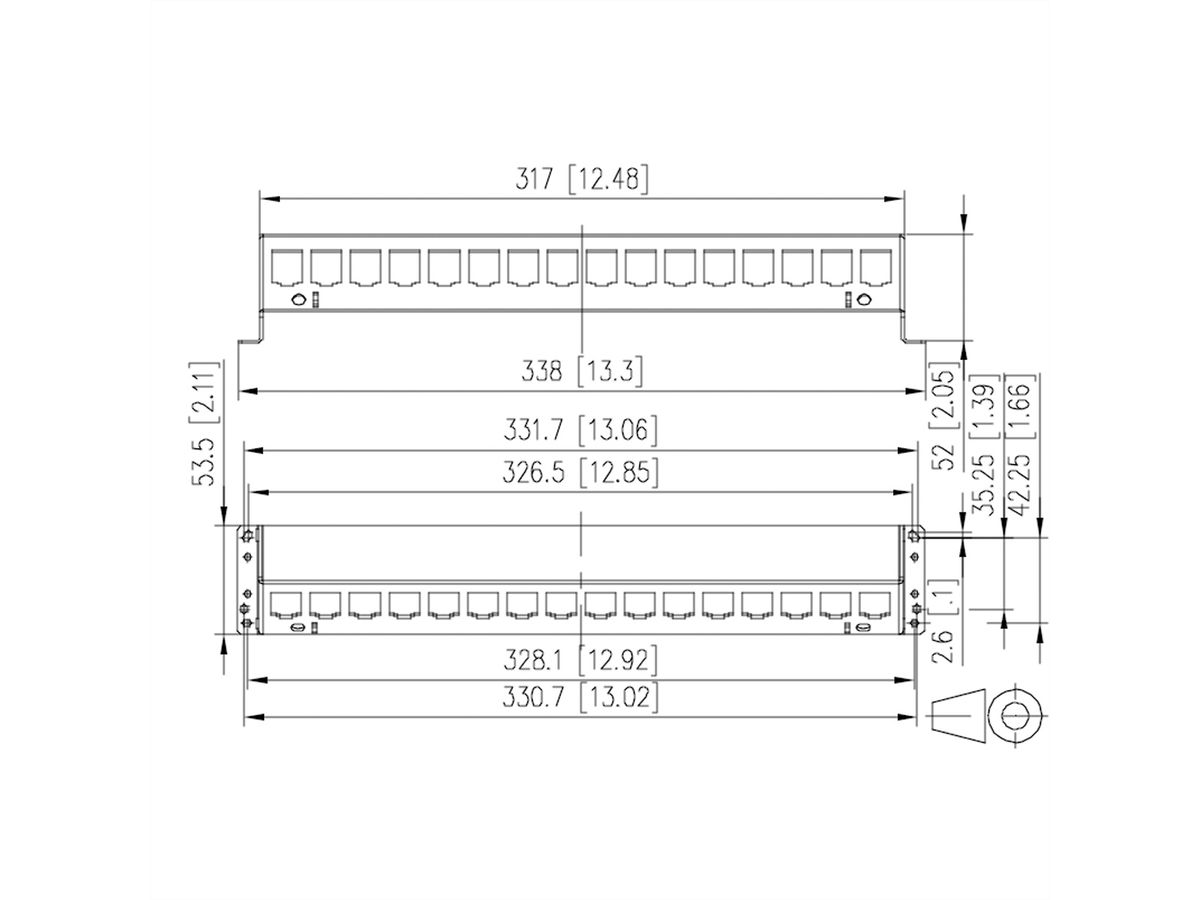 METZ CONNECT SmartConnect PP 16-poorts MC-module