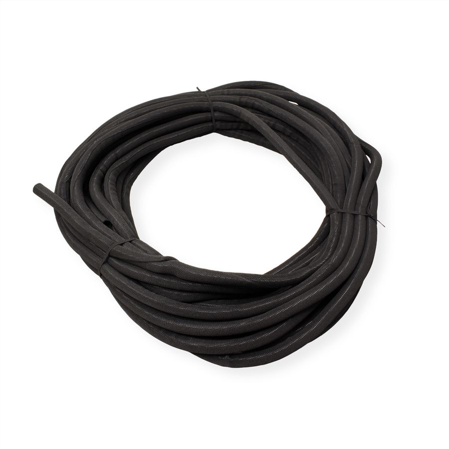 VALUE stoffen slang SNAP voor kabelbundeling, zwart, 25 m