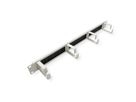 19" Cable Management 1 UH with Brush Seal, 4 Metal rings (G-Type), grey