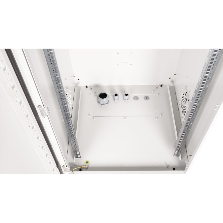 ROLINE 19-inch wall-mounted housing Pro 22 U, 600x600 WxD IP55 outdoor grey