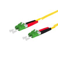 METZ CONNECT OpDAT glasvezelkabel, LC-D APC/LC-D APC OS2, 0,5 m