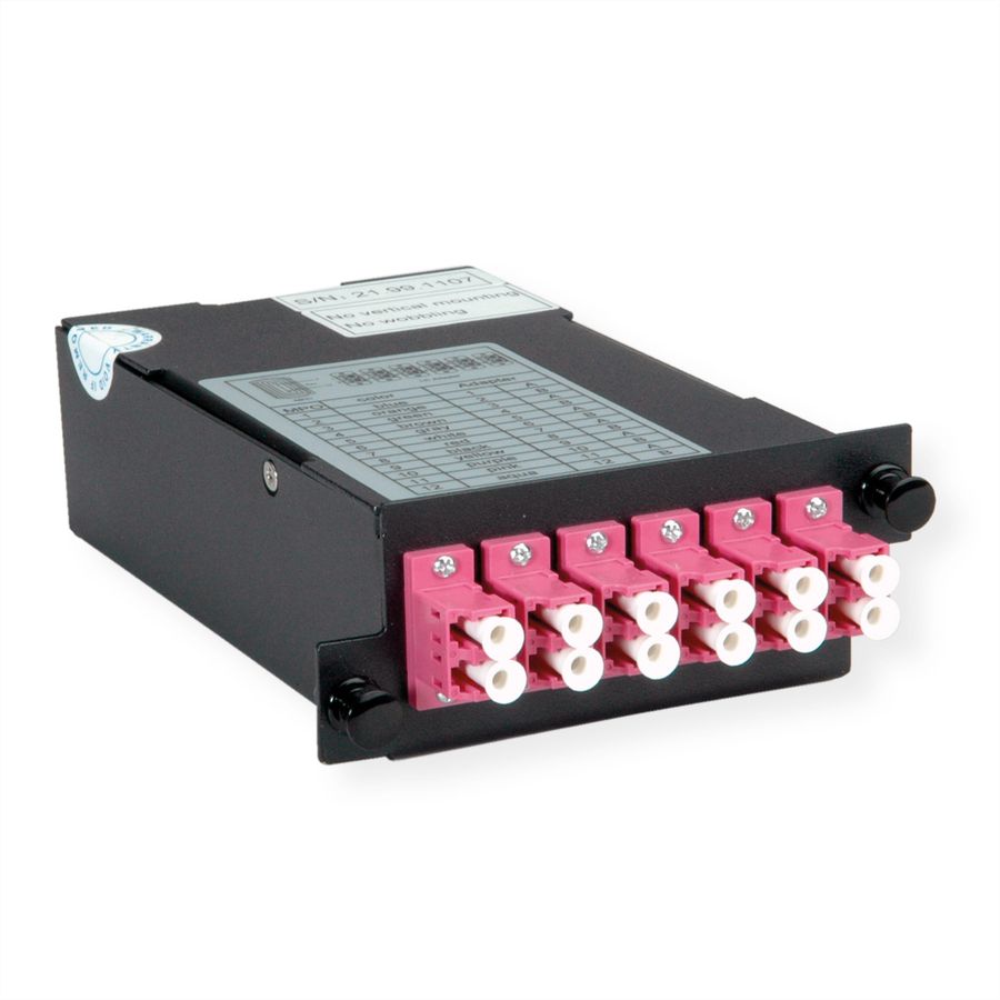 VALUE MPO Module, MPO-male / 12x LC-Female
