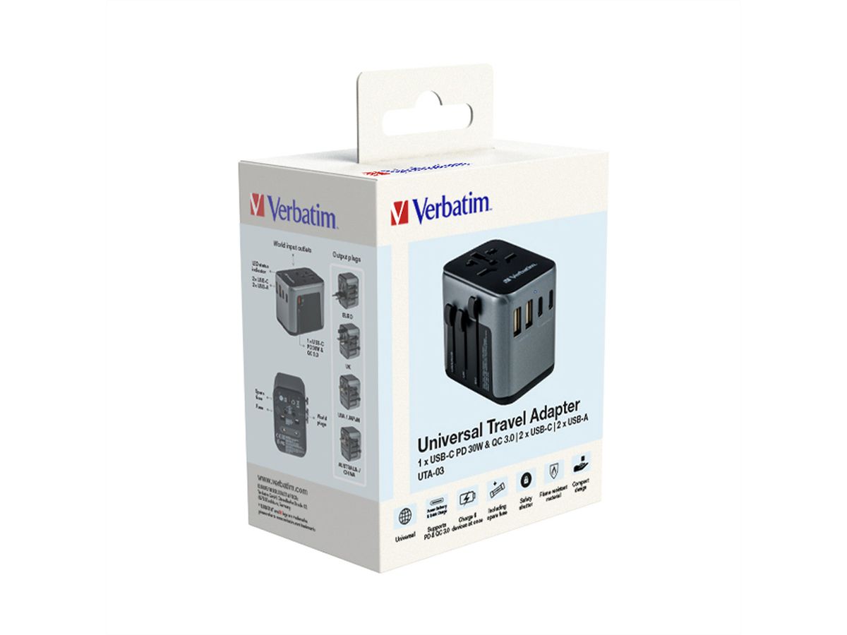 VERBATIM Universal Traveladapter UTA-03, weltweit