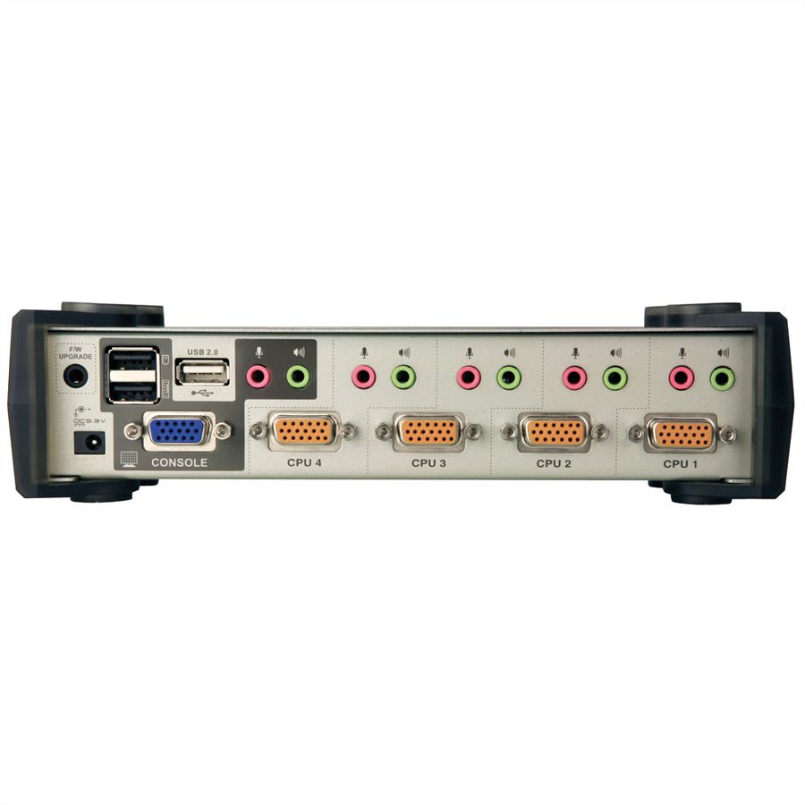 ATEN CS1734B KVM Switch VGA, PS/2-USB, Audio, USB Hub, 4-Poorts
