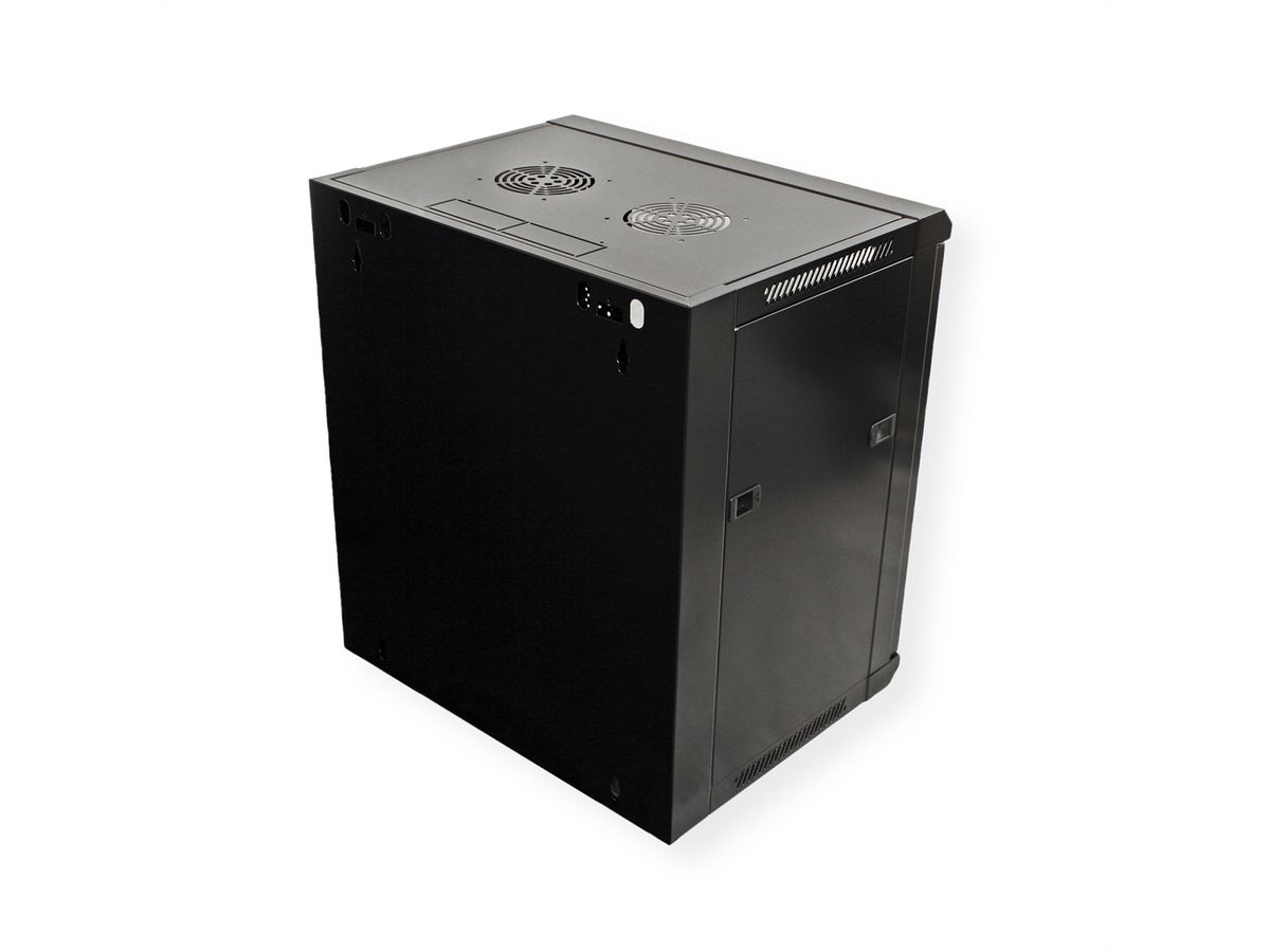 VALUE 19" Wall Mount Rack 12U, 640x570x450mm (HxWxD), black