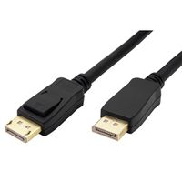 ROLINE GREEN DisplayPort Cable, v2.1, 16K@60Hz, 80Gbps, UHBR20, DP-DP, M/M, black, 1 m
