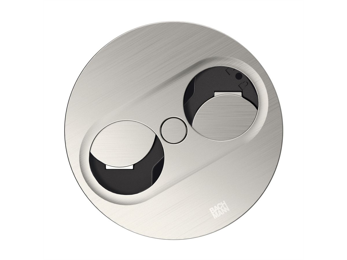 BACHMANN TWIST2 2xCH T23 2,0m AEH, T23 Edelstahl-Optik rund