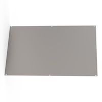 SCHROFF Frontpaneel, U-profiel, Refrofit afscherming, 6 HE, 84 HE, 2,5 mm, Al, voorzijde geanodiseerd, achterzijde geleidend