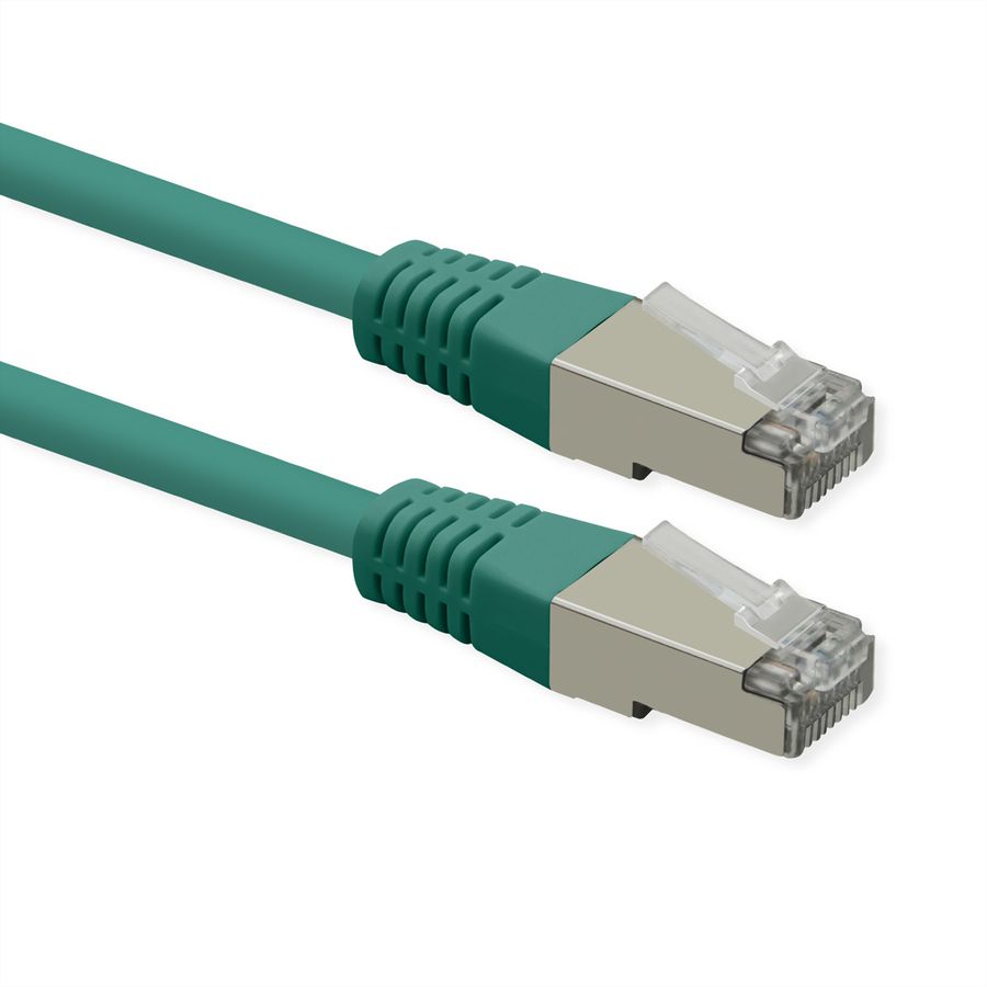 ROLINE patchkabel Cat.6 (klasse E), PoE, S/FTP (PiMF), groen, 7 m