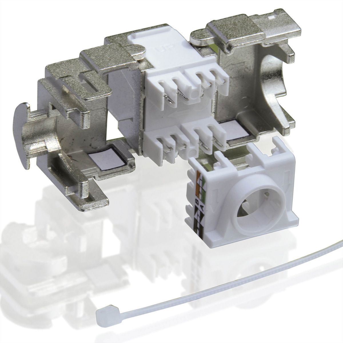 VALUE Cat.6A (klasse EA) Keystone, RJ-45, afgeschermd, zonder gereedschap