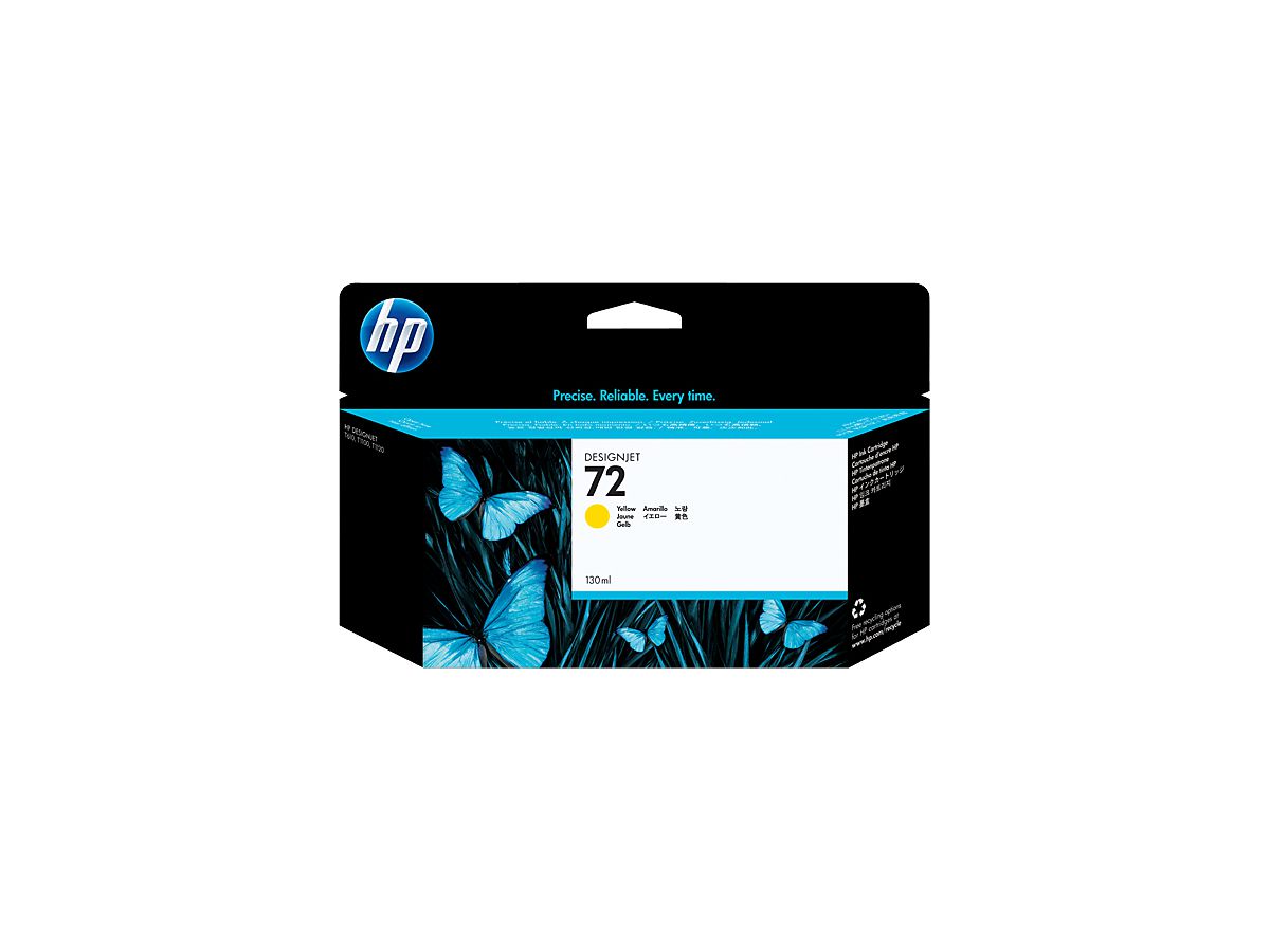 HP 72 gele DesignJet inktcartridge, 130 ml