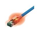 EasyLan S/FTP DualBoot® LED Kabel Cat.6A (Class EA), LSOH, blauw, 1 m