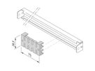 SCHROFF C-rail kabelbevestigingsrail