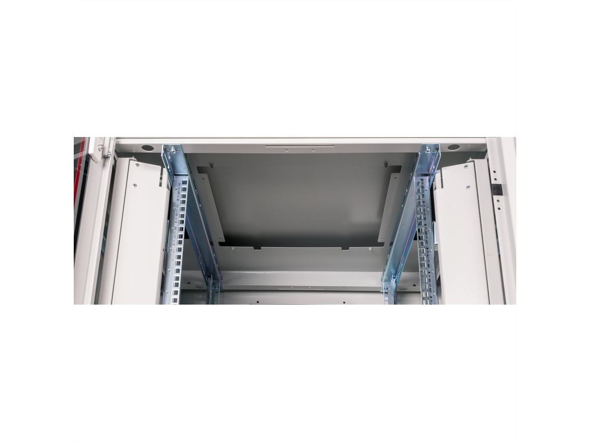 ROLINE 19-inch Network Cabinet Pro 22 U, 800x800 WxD glass door grey