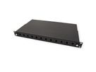 ROLINE FO Panel 19" unloaded, 12x Ports SC(Simplex)/LC(Duplex), black