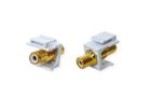 VALUE RCA Keystone Coupler, Plastic, white