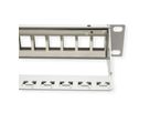 ROLINE Keystone 19'' Module frame Cat.5/Cat.6/Cat.6a, 24 Ports, STP, grey