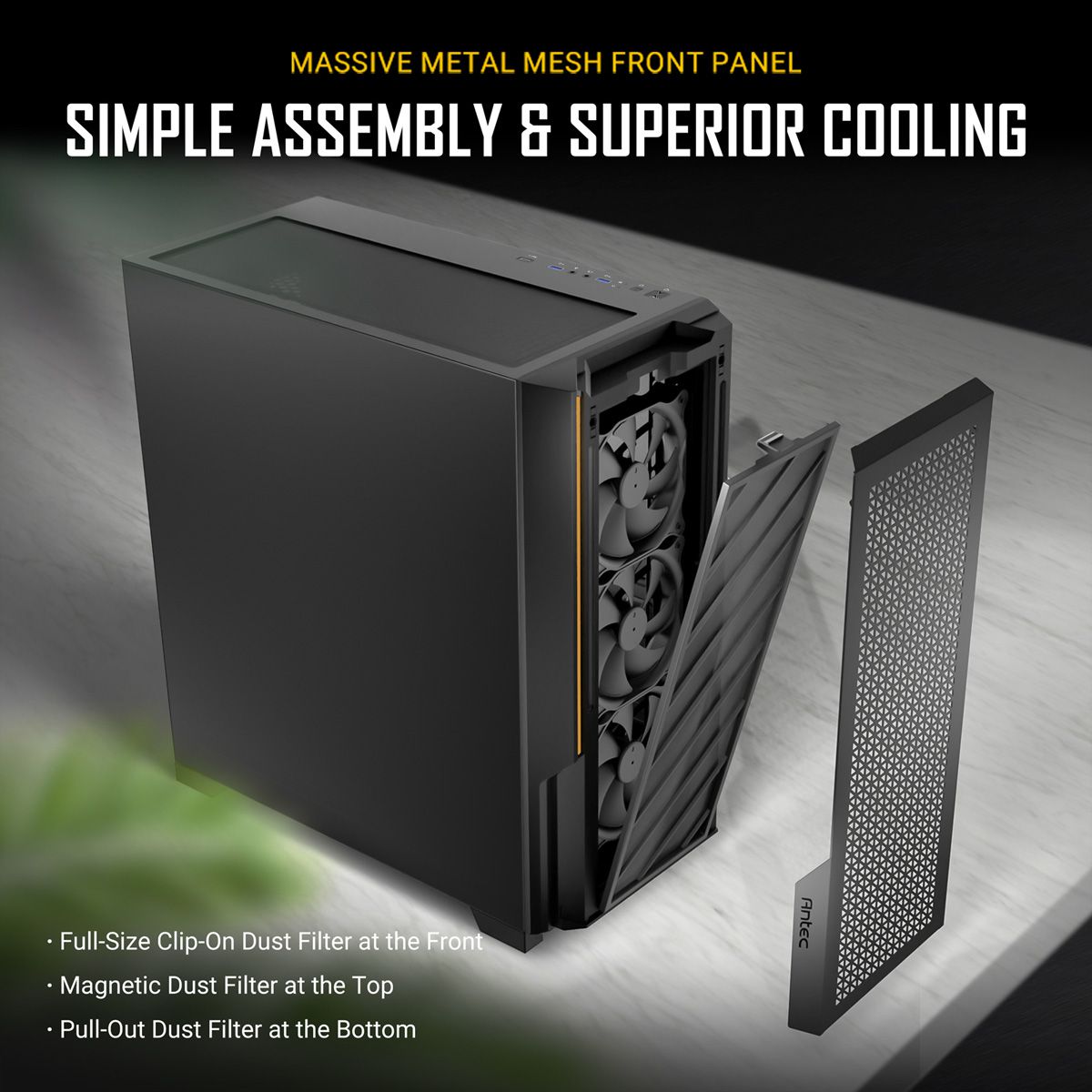ANTEC P20CE PC Gehäuse Performance Midi Tower ATX, schwarz