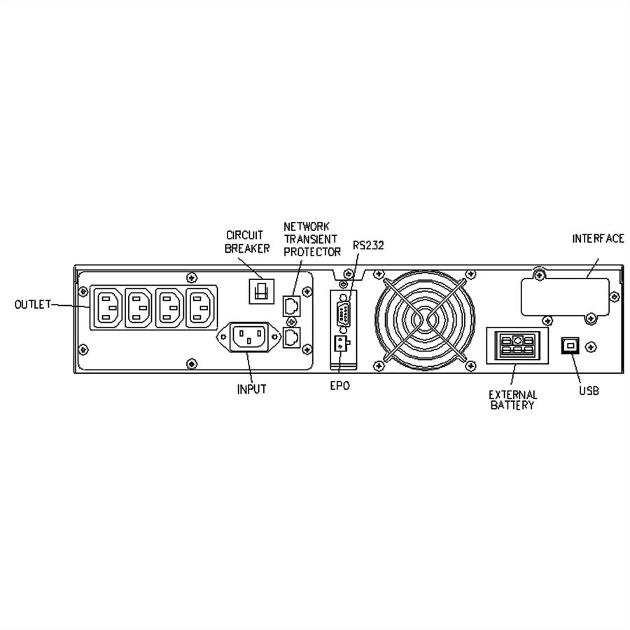 ROLINE ProSecure II 1500 RM2U - Online UPS, 19" Rack Version