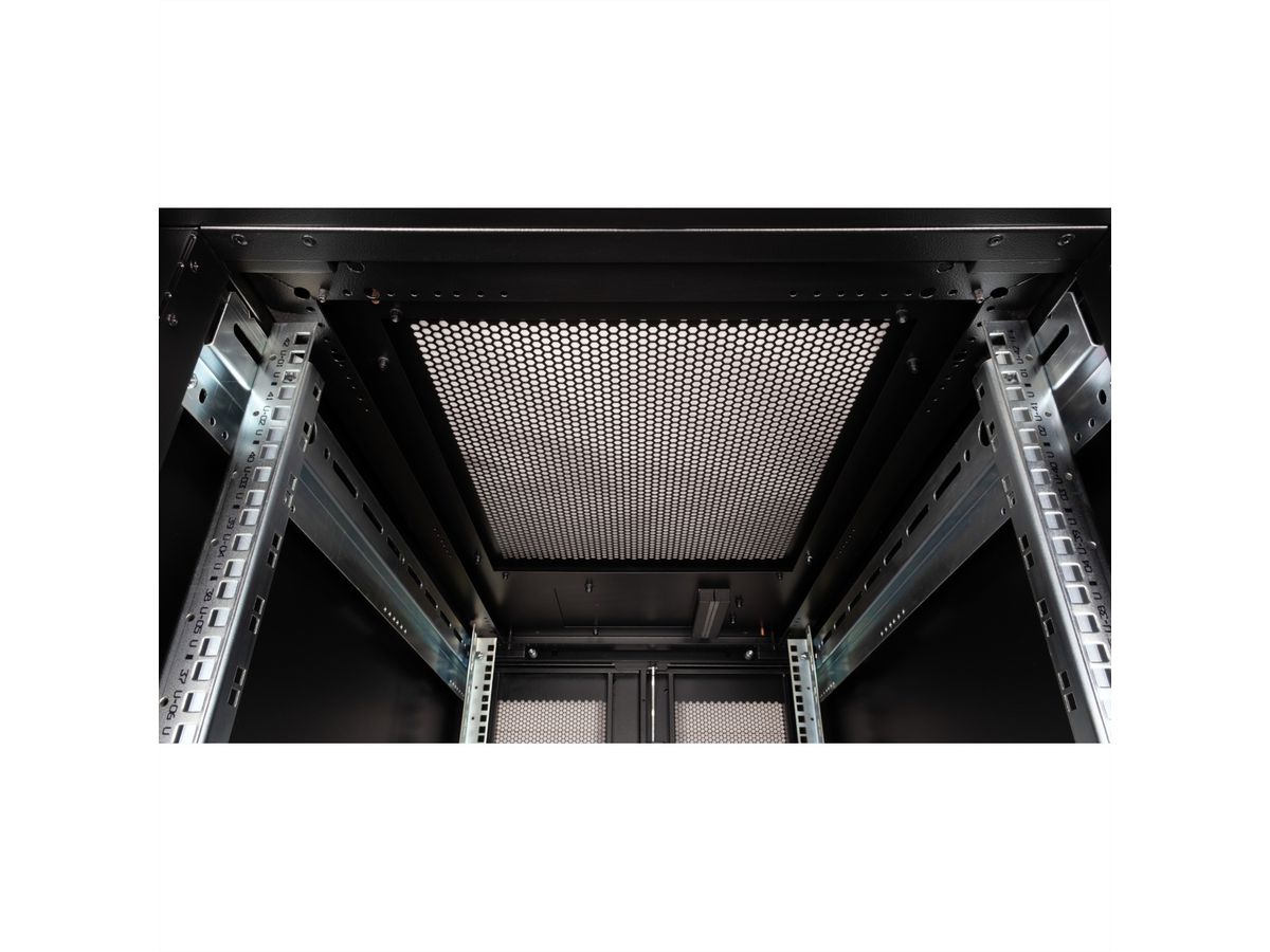 ROLINE 19-inch server rack Pro 42 U, 600x1000 BxD zwart plexiglas