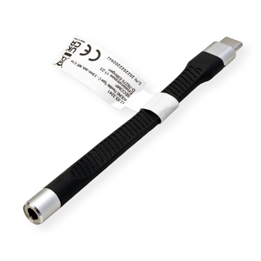 ROLINE Type C - 3.5mm Audio Adapter, M/F, 0.1 m