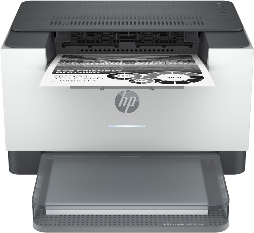 HP LaserJet M209dw printer, Zwart-wit, Printer voor Thuis en thuiskantoor, Print, Dubbelzijdig printen, Compact formaat; Energiezuinig; Dual-band Wi-Fi