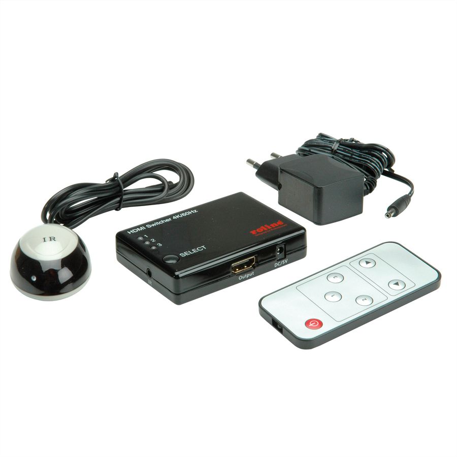 ROLINE 4K HDMI Switch, 3-voudig